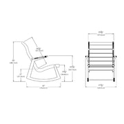 Rapson Rocking Chair rocking chairs Loll Designs 