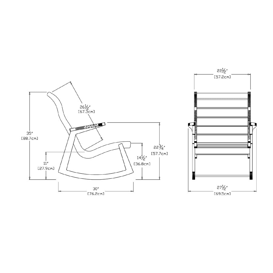 Rapson Rocking Chair rocking chairs Loll Designs 