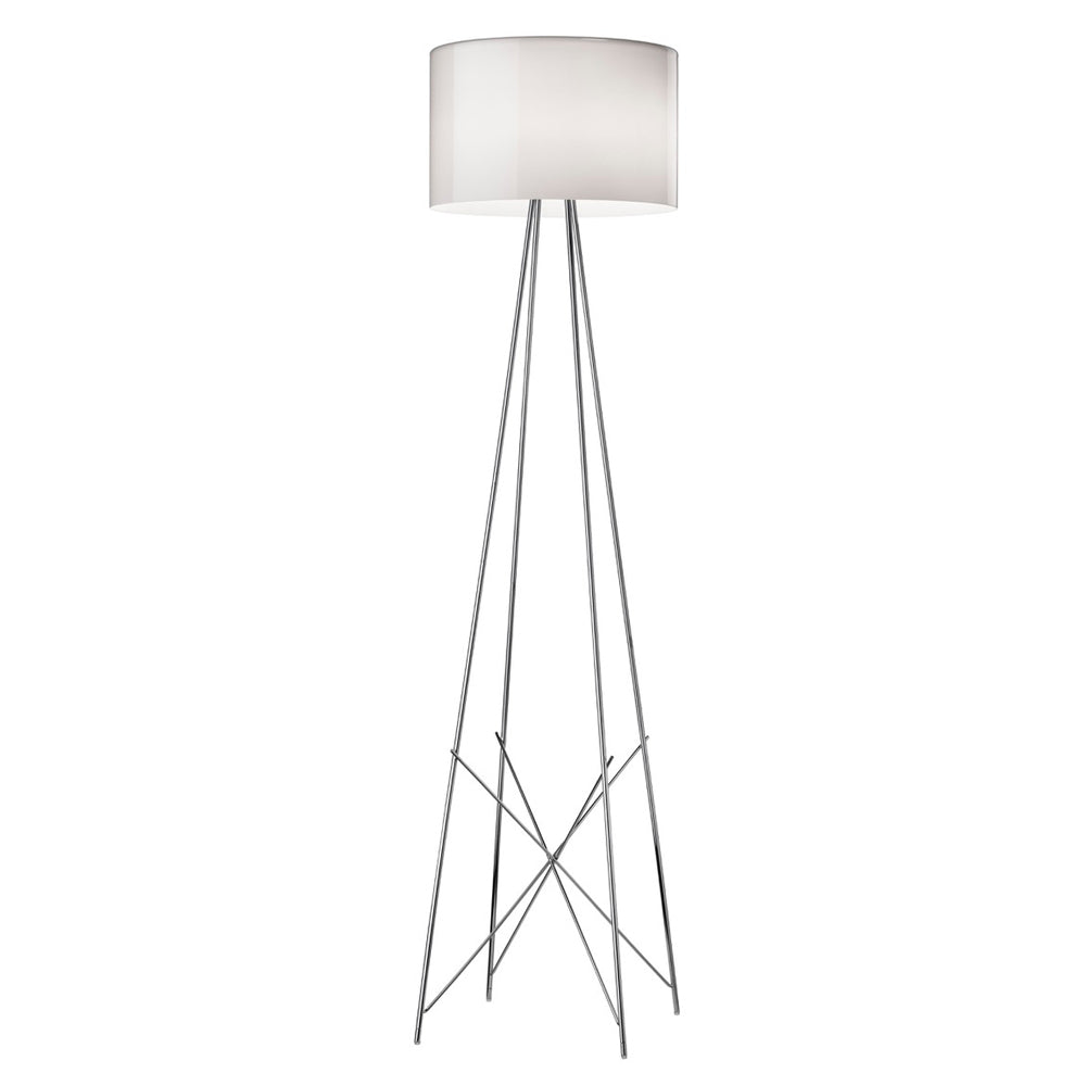 Ray Floor Lamp Floor Lamps Flos F2 Grey Glass Halogen