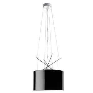 Ray Suspension Lamp hanging lamps Flos Glossy White Painted Metal - Halogen 