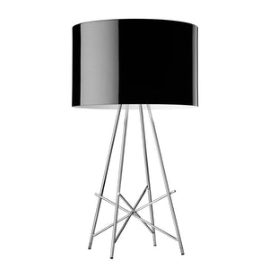 Ray Table Lamp Table Lamps Flos Black Painted Metal - Halogen 