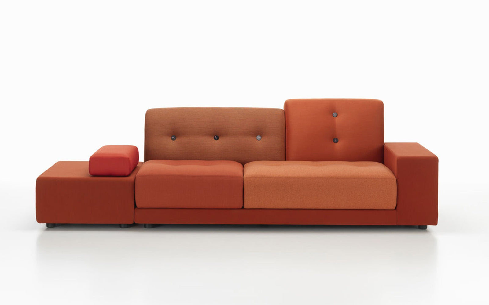 Polder Sofa Sofa Vitra armrest right / sitting left red 
