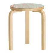 Stool 60 Stools Artek Red/ turquoise ColoRing seat, Legs natural lacquered +$250.00 
