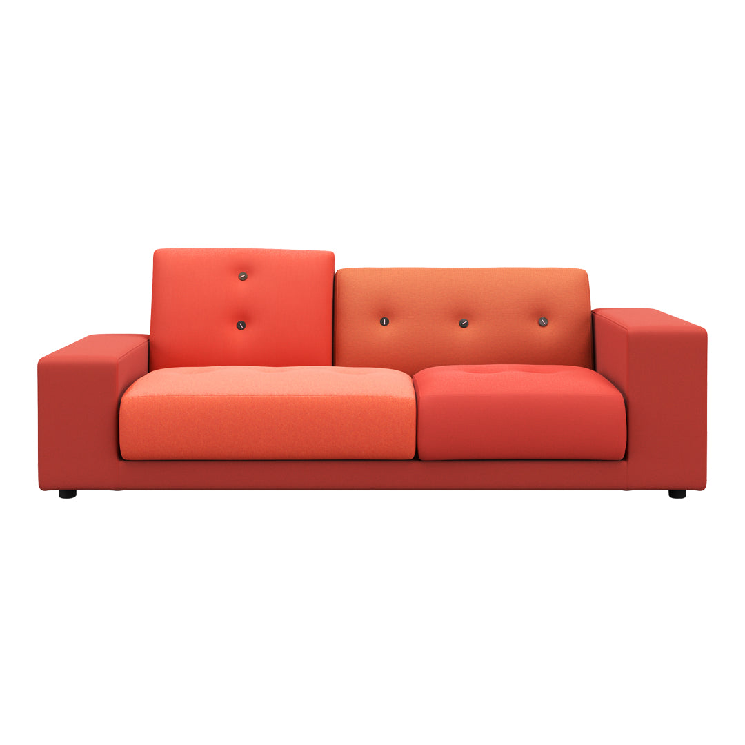Polder Compact Sofa sofa Vitra low armrest left (sitting right) red 