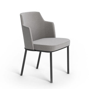 Remix Side Chair Side/Dining Knoll Glides Gray 
