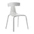 Remo Chair Chairs Plank White with chrome legs 