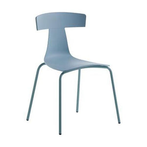 Remo Chair Chairs Plank Avion Blue with matching powder-coated legs 