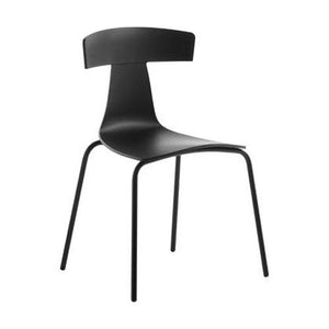 Remo Chair Chairs Plank Black with matching powder-coated legs 