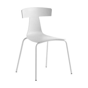 Remo Chair Chairs Plank White with matching powder-coated legs 