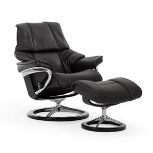 Reno Chair and Ottoman With Signature Base Office Chair Stressless 