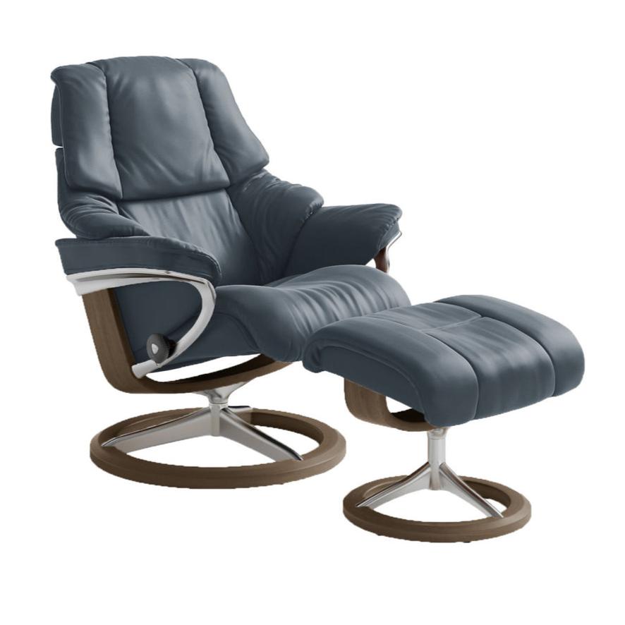 Reno Chair and Ottoman With Signature Base Office Chair Stressless 