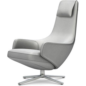 Repos Lounge Chair lounge chair Vitra Polished 16.1-Inch Cosy Contrast - Pebble Grey - 01