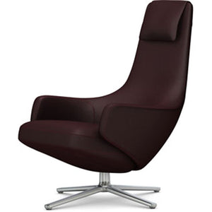Repos Lounge Chair lounge chair Vitra Polished 16.1-Inch Cosy Contrast - Aubergine - 05