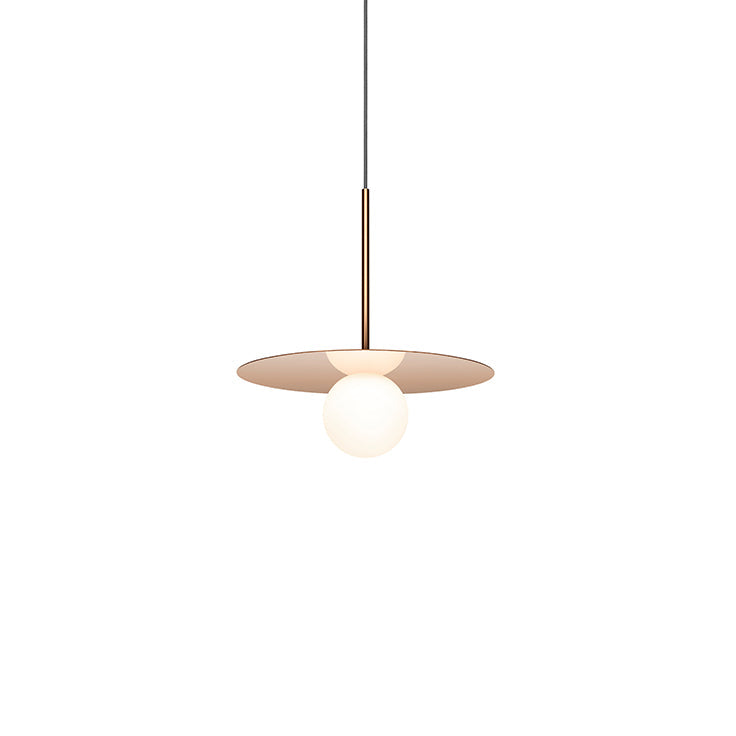 Bola Disc Pendant ceiling lights Pablo Rose Gold 12" 