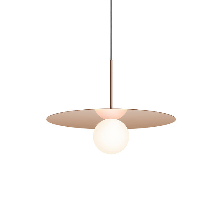 Bola Disc Pendant ceiling lights Pablo Rose Gold 18" 