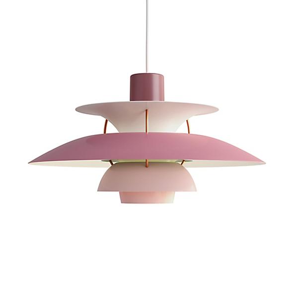 PH 5 Pendant Light hanging lamps Louis Poulsen Hues of Rose 