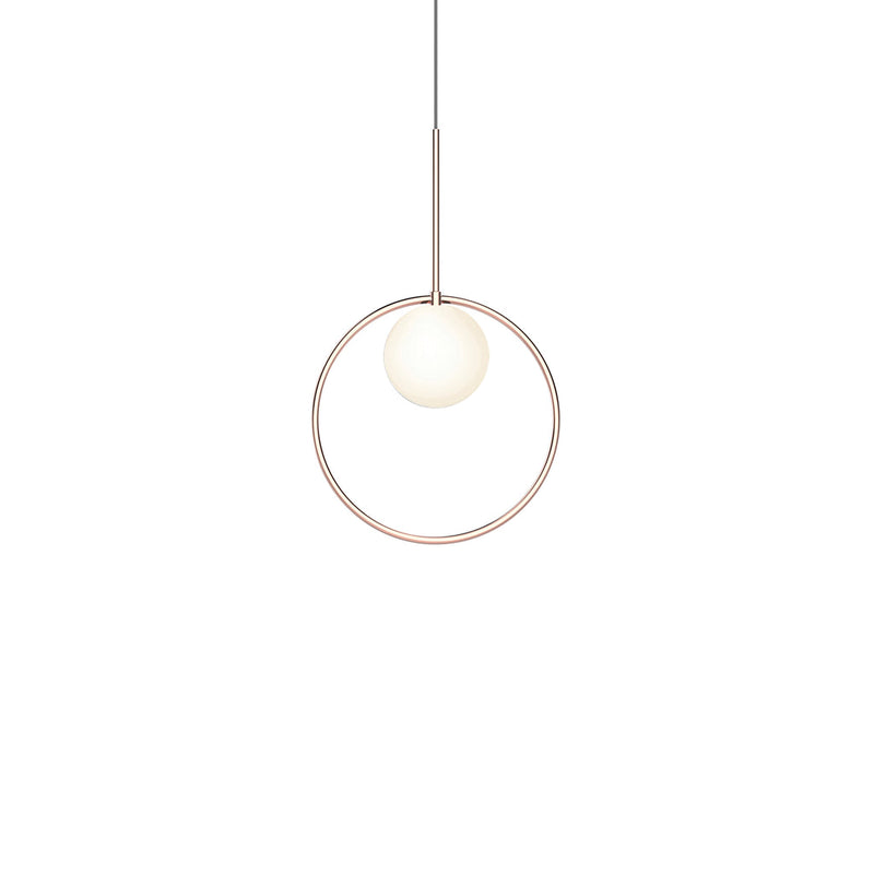 Bola Halo Led Pendant Pendant Lights Pablo Rose Gold 12" 