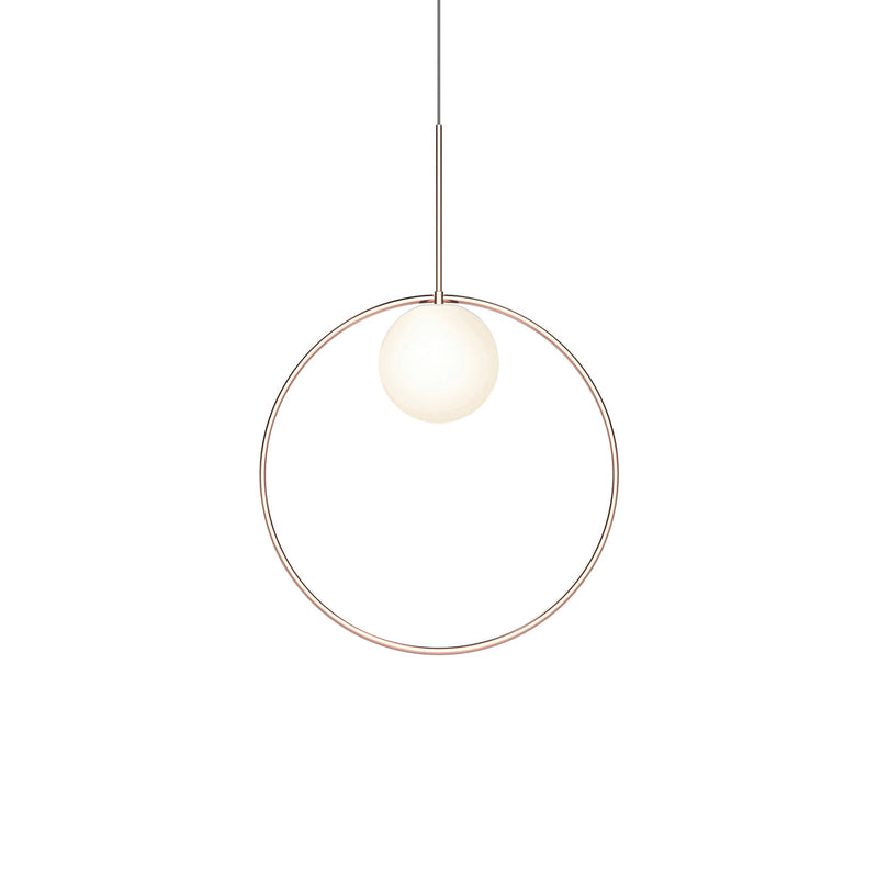 Bola Halo Led Pendant Pendant Lights Pablo Rose Gold 18" 