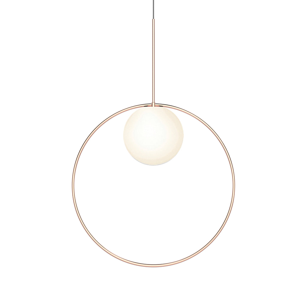 Bola Halo Led Pendant Pendant Lights Pablo Rose Gold 22" 