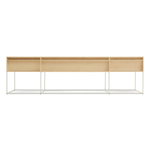 rule long and low Console Table BluDot Maple 
