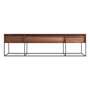 rule long and low Console Table BluDot Walnut 