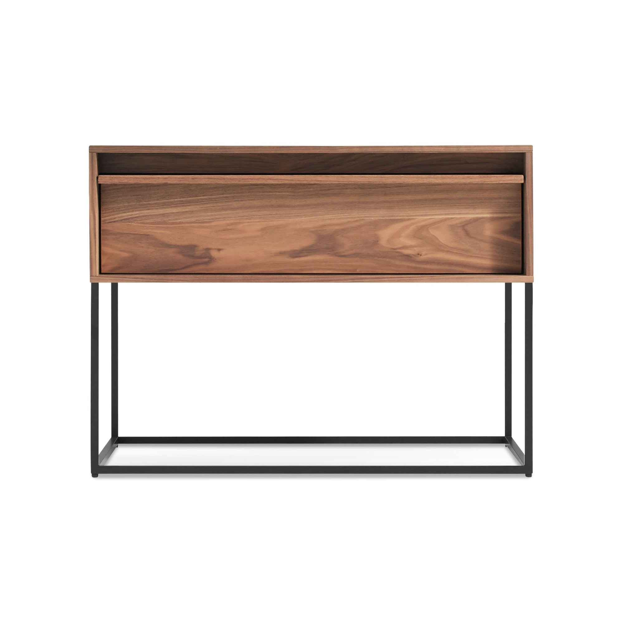 rule nightstand storage BluDot Walnut 