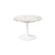 Saarinen 20-Inch Round Low Side Table side/end table Knoll White Calacatta marble, Satin finish 