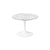 Saarinen 20-Inch Round Low Side Table side/end table Knoll White Carrara marble, Satin finish 