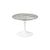 Saarinen 20-Inch Round Low Side Table side/end table Knoll White Grey marble, Satin finish 