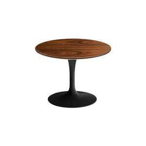 Saarinen 20-Inch Round Low Side Table side/end table Knoll Black Rosewood 