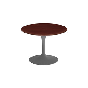 Saarinen 20-Inch Round Low Side Table side/end table Knoll Grey Reff Dark Cherry 
