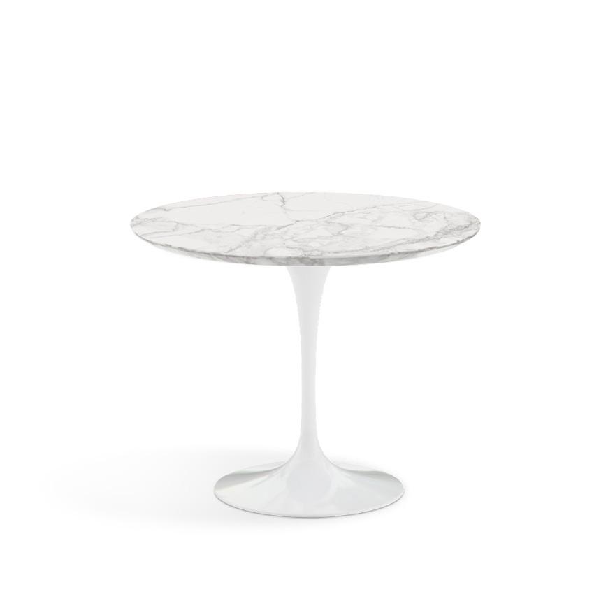Saarinen 35" Round Dining Table Dining Tables Knoll White Calacatta marble, Satin finish 