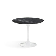 Saarinen 35" Round Dining Table Dining Tables Knoll White Nero Marquina marble, Shiny finish 