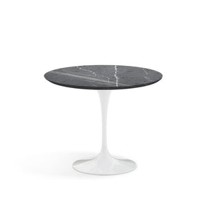 Saarinen 35" Round Dining Table Dining Tables Knoll White Grigio Marquina marble, Satin finish 