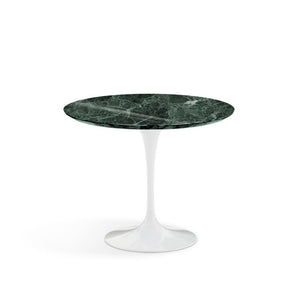Saarinen 35" Round Dining Table Dining Tables Knoll White Verde Alpi marble, Shiny finish 