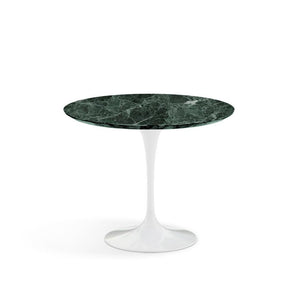 Saarinen 35" Round Dining Table Dining Tables Knoll White Verde Alpi marble, Satin finish 