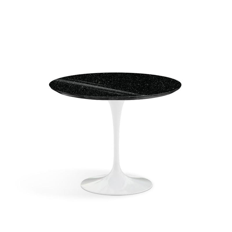 Saarinen 35" Round Dining Table Dining Tables Knoll White Black Andes, Granite 