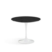 Saarinen 35" Round Dining Table Dining Tables Knoll White Ebonized Walnut 