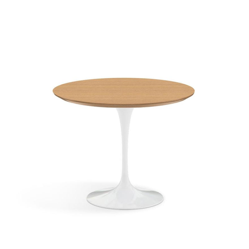 Saarinen 35" Round Dining Table Dining Tables Knoll White Light Oak 