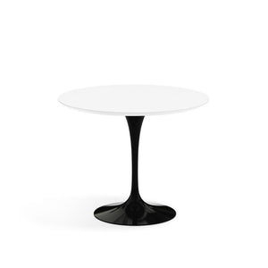 Saarinen 35" Round Dining Table Dining Tables Knoll Black White Laminate 