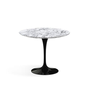 Saarinen 35" Round Dining Table Dining Tables Knoll Black Arabescato marble, Satin finish 