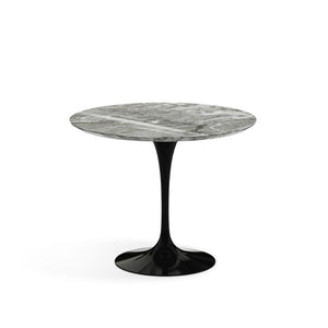 Saarinen 35" Round Dining Table Dining Tables Knoll Black Grey marble, Shiny finish 