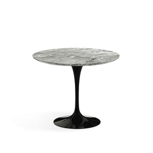 Saarinen 35" Round Dining Table Dining Tables Knoll Black Grey marble, Satin finish 