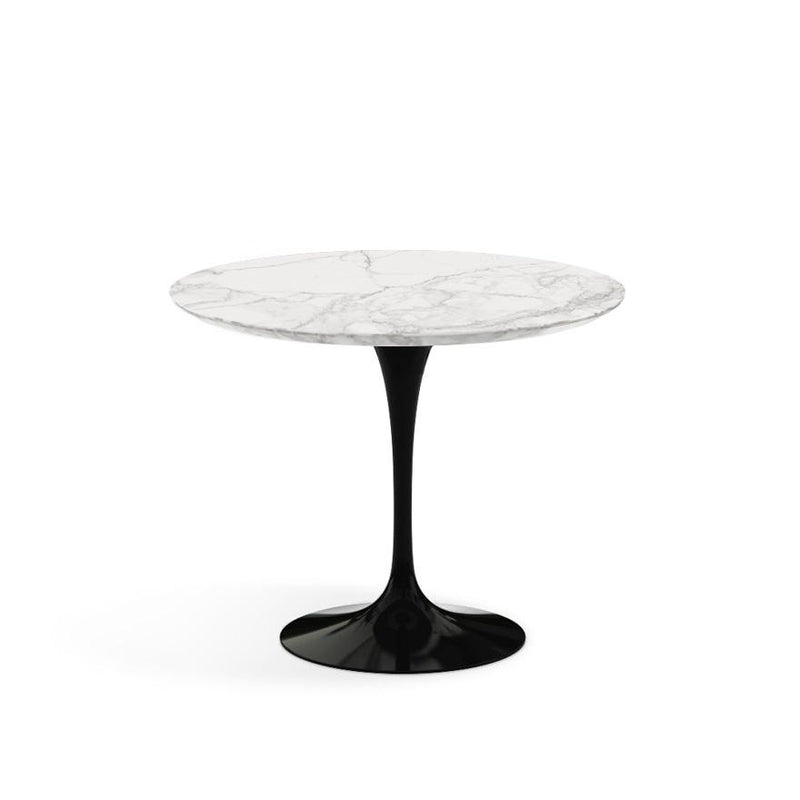Saarinen 35" Round Dining Table Dining Tables Knoll Black Calacatta marble, Satin finish 