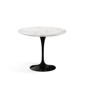 Saarinen 35" Round Dining Table Dining Tables Knoll Black Calacatta marble, Satin finish 