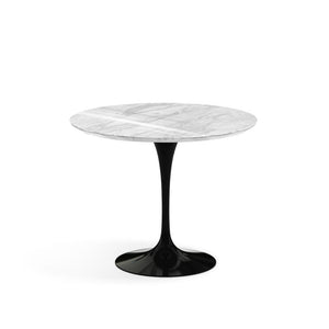 Saarinen 35" Round Dining Table Dining Tables Knoll Black Carrara marble, Shiny finish 
