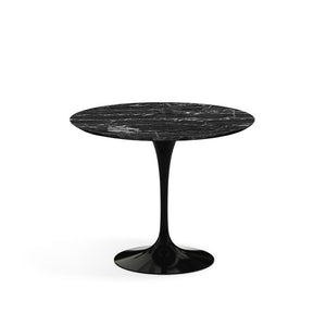Saarinen 35" Round Dining Table Dining Tables Knoll Black Portoro marble, Shiny finish 