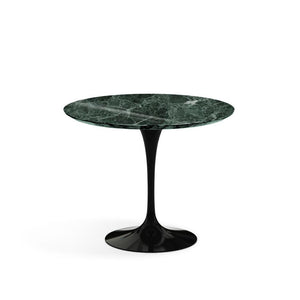 Saarinen 35" Round Dining Table Dining Tables Knoll Black Verde Alpi marble, Shiny finish 