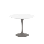 Saarinen 35" Round Dining Table Dining Tables Knoll Grey White Laminate 
