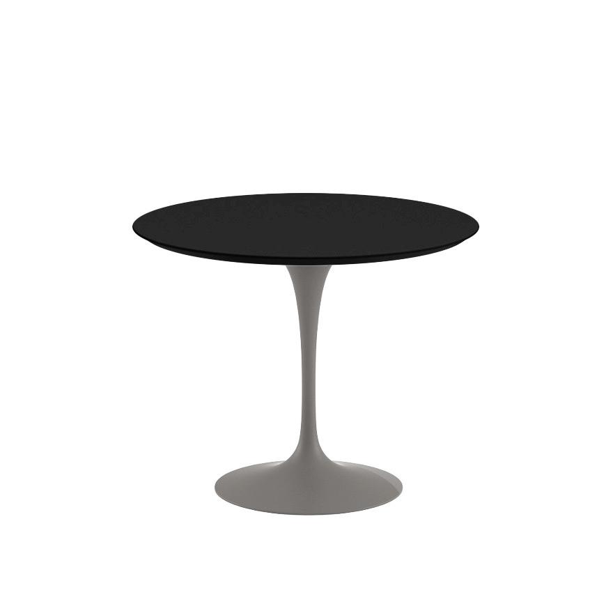 Saarinen 35&quot; Round Dining Table Dining Tables Knoll Grey Black laminate, Satin finish 